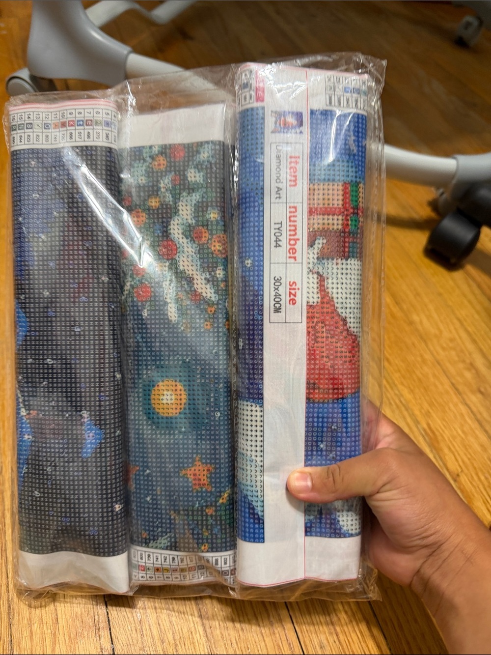 Diamond Supply Co. Rolled Craft Canvases - Blue, Red, Green Accents